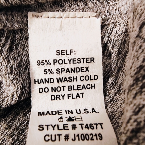 Inoah Mr. Whiskers Wearable Art Tunic Top with Pockets S Cat Grey Quarter Sleeve - Picture 4 of 10